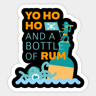 Yo Ho Ho and a Bottle of Rum Sticker